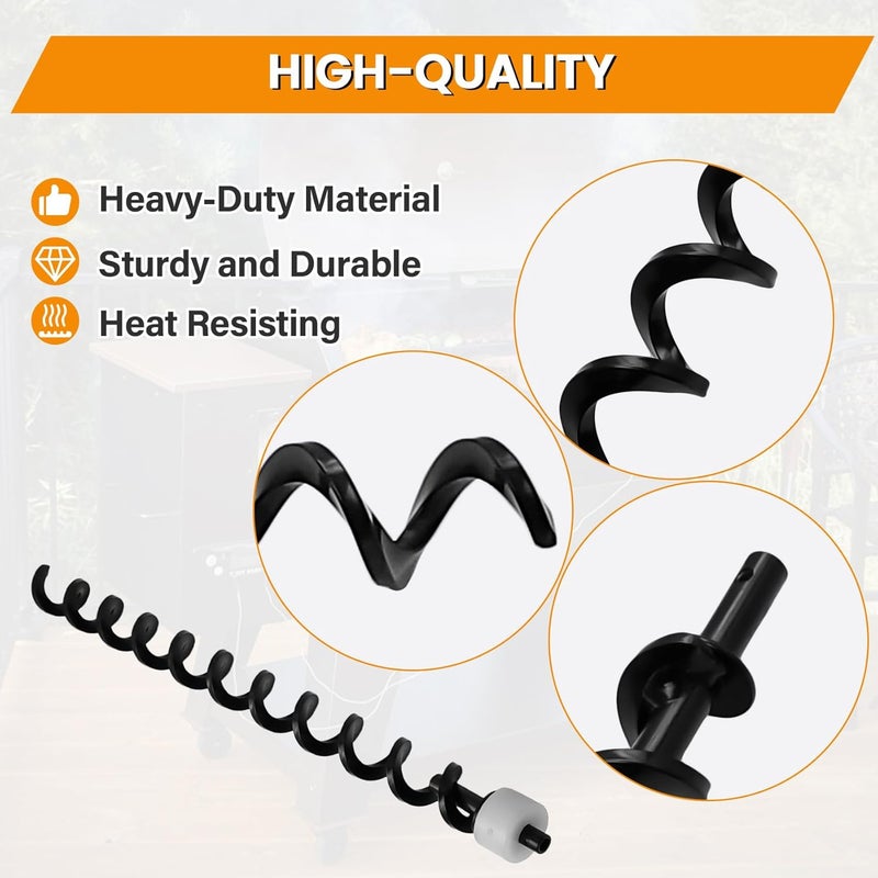 COMVIEE 19 1/2" Auger Shaft Screw Replacement Parts for Pit Boss 820 Series Pellet Grills, Auger Flighting Shaft & Auger Motor Bushing for Pit Boss 820D 820D3 820S 820SC 820FB 820XL, Replace Part 74070 - Image 4